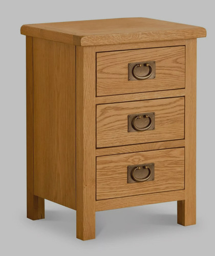 Oak bedside table - bedside, –