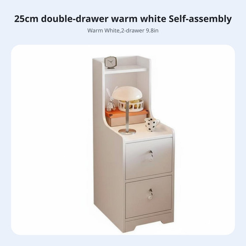 Narrow bedside locker lockable - bedside,