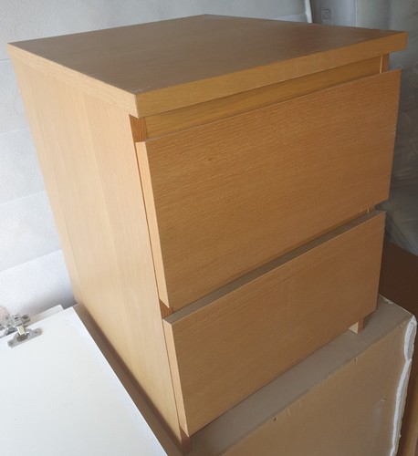 Ikea malm light brown chest - 2x,