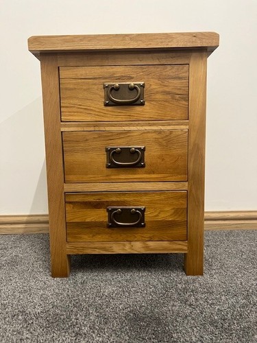 Oak bedside table - oak,