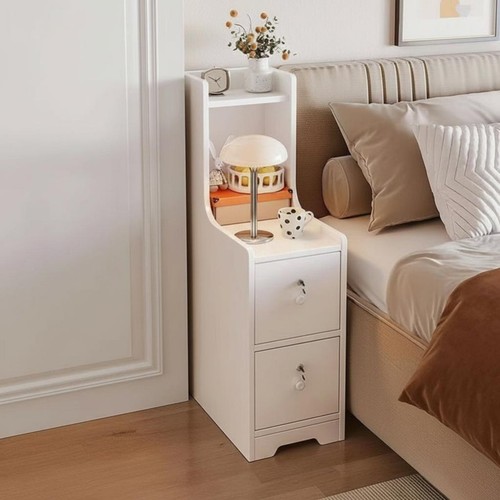 Narrow bedside locker - locker, modern